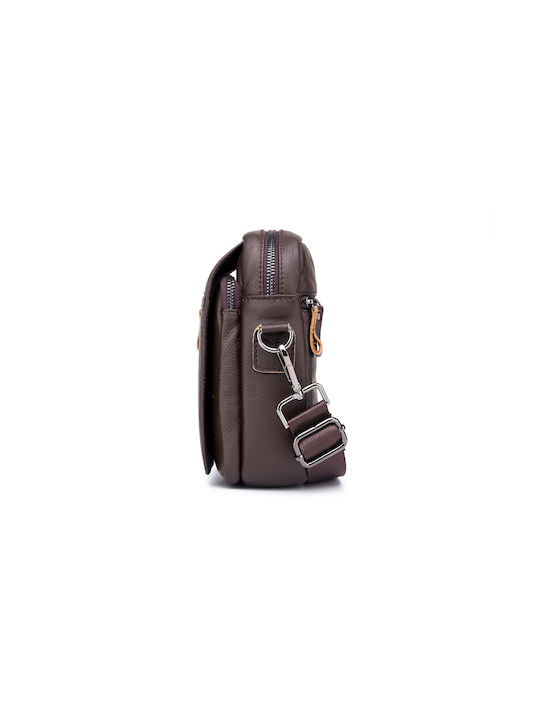 Bull Captain Leather Men's Bag Shoulder / Crossbody Brown