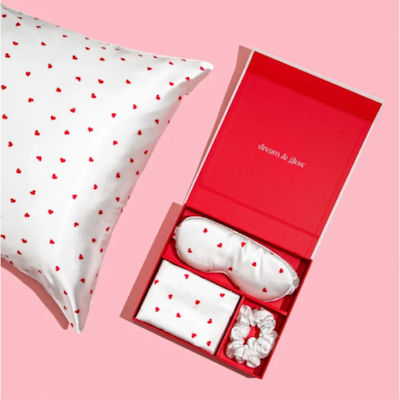 Love Snoozzy Silver Cloud Pillowcase Set White 50x75cm.