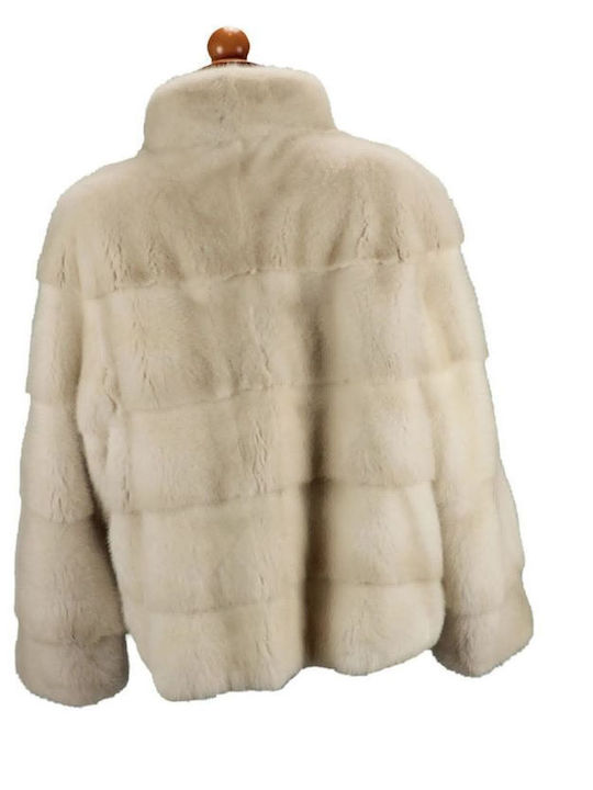 Frauen Pelz WHITE