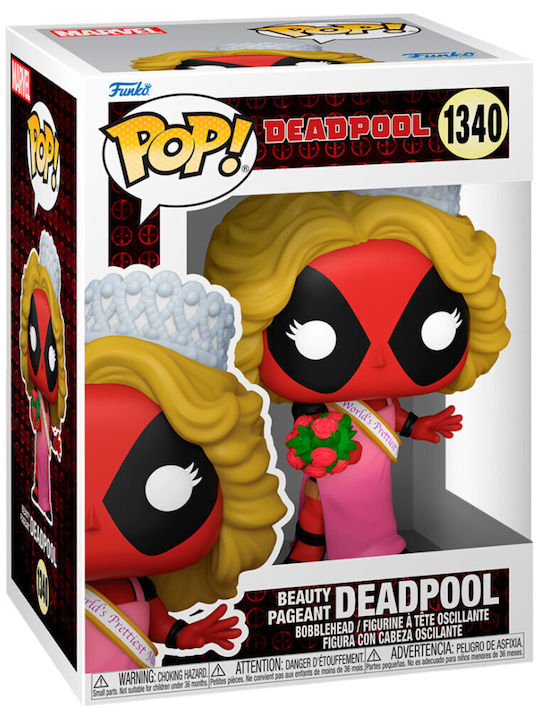 Funko Поп! Marvel: Deadpool - Deadpool Конкурс за красота 1340 Люлееща се глава