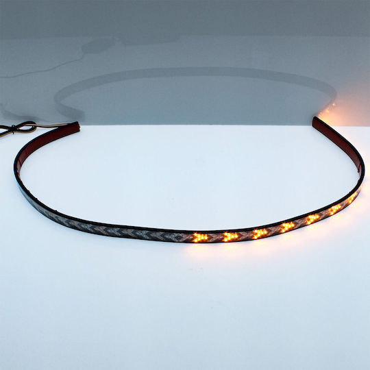 LED Auto-Warnband Blitz-Stopplicht 12V 432 SMD 1,2m Rot Orange OEM