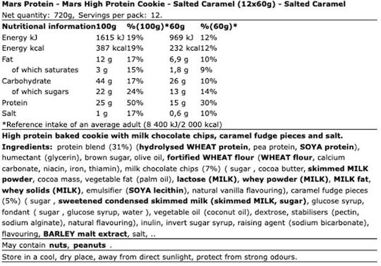 Mars High Protein Keks Salzkaramell 60g