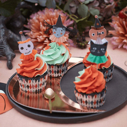 Meri Meri Kit Φορμάκια για Cupcakes για Party Halloween 24τμχ