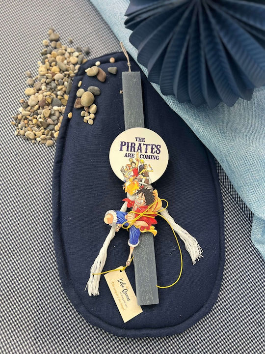 Kerze Pirat Rund Beduftet Blau Kerze Pirat Rund Beduftet Blau
