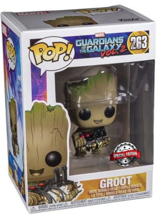 Funko Pop! Marvel: Groot with Bomb Bobble-Head Special Edition