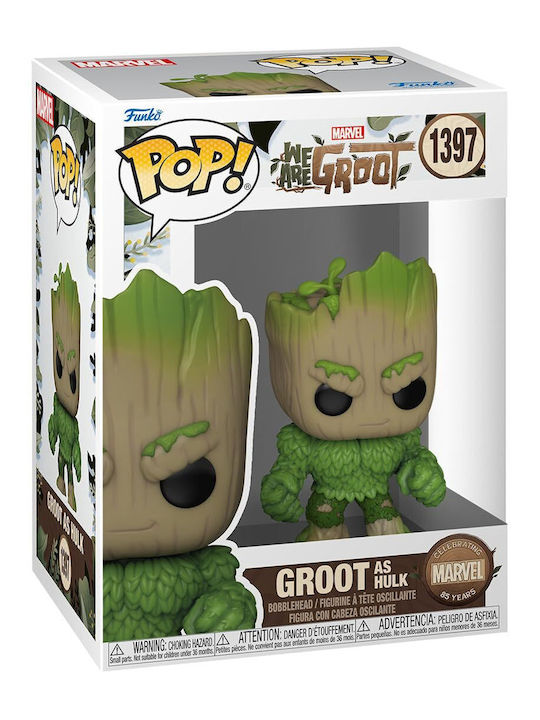 Funko Pop! Marvel: Groot as Hulk Bobble-Head