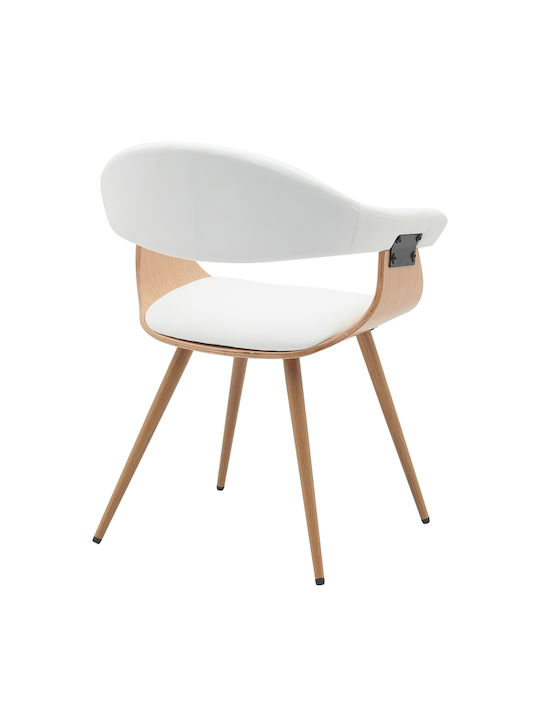 Devra Столички Трапезария White/Natural 1бр 55.5x53.5x77бр