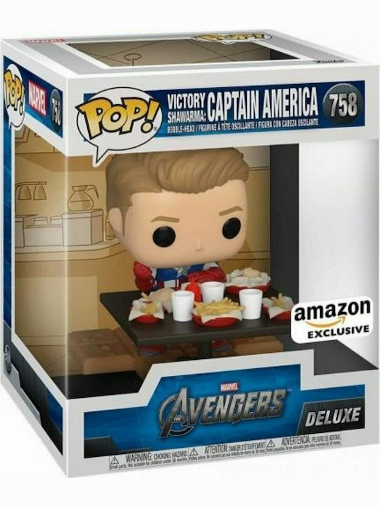 Funko Pop! Deluxe: Captain America Victory Shawarma (Amazon Exclusive) Bobble-Head