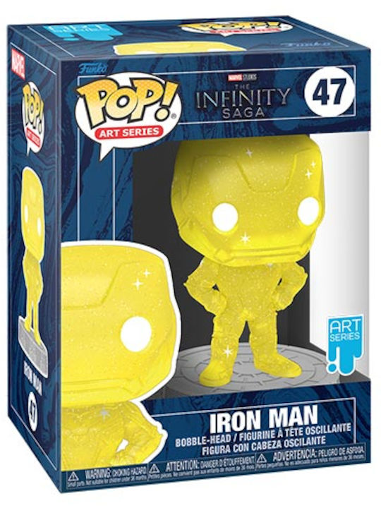 Funko Pop! Marvel: Marvel - Iron Man (Seria Artă) 47 Bobble-Head