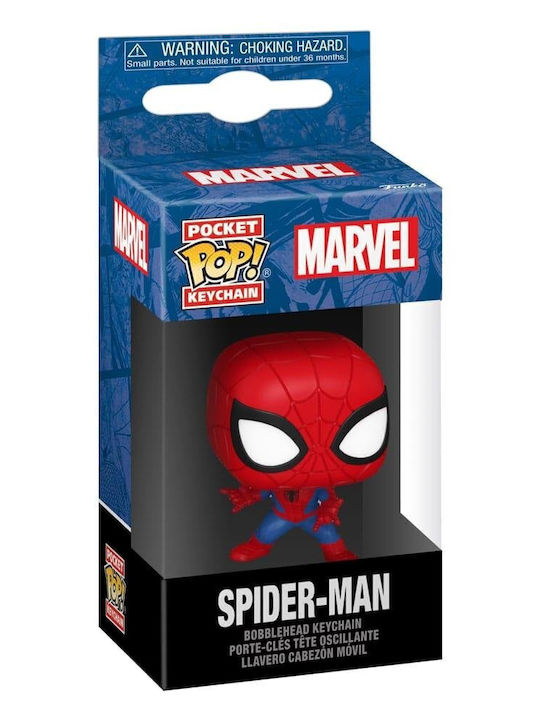 Funko Pocket Pop! Keychain Marvel: Spiderman Bobble-Head Funko Pocket Pop! Keychain Marvel: Spiderman Bobble-Head