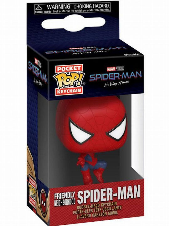 Funko Pocket Pop! Keychain Marvel: Spider-Man Friendly Neighborhood (Leaping) Bobble-Head