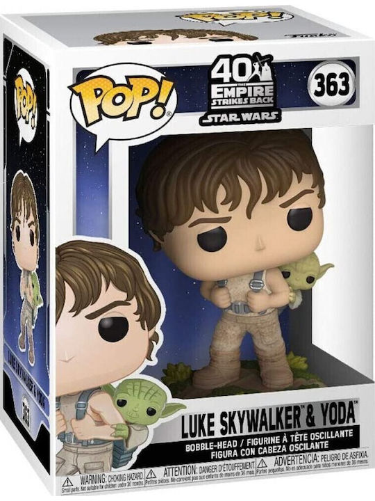 Funko Pop! Filme: Krieg der Sterne - Luke Skywalker mit Yoda 363 Wackelkopf