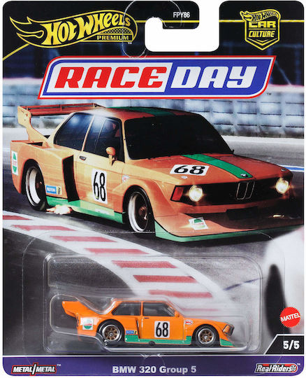 Hot Wheels Spielzeugauto Premium-Autokultur-Renntag BMW 320 Gruppe 5