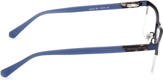 Gant Männlich Metallisch Brillenrahmen Blau Ga3210 091