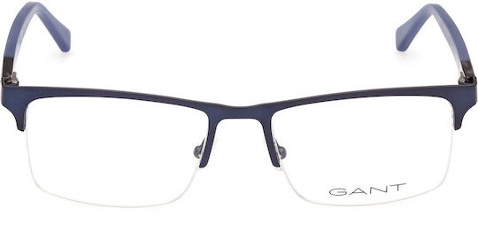 Gant Männlich Metallisch Brillenrahmen Blau Ga3210 091