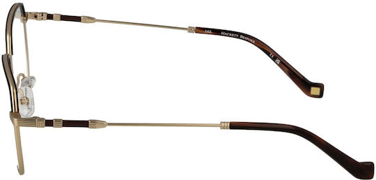 Hackett Metal Eyeglass Frame Gold HEB294-423