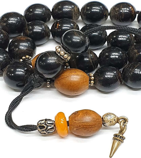 Roloi Komboloi Yusuri Worry Beads Black 32cm