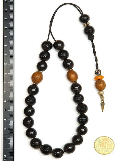 Roloi Komboloi Yusuri Worry Beads Black 32cm