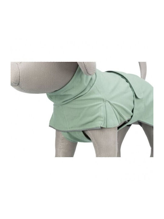 Trixie Dublín Μπουφάν Σκύλου Αδιάβροχο Πράσινο XSmall με Μήκος Ράχης 30 εκ.