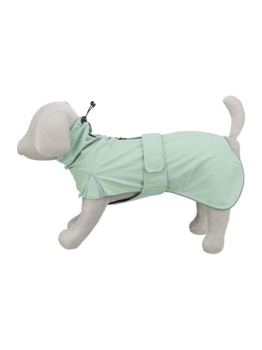 Trixie Dublín Green Waterproof Dog Coat with 33cm Back Length