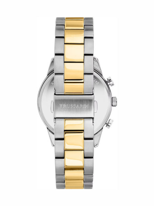 Trussardi Tbridge Ρολόι Μπαταρίας με Μεταλλικό Μπρασελέ