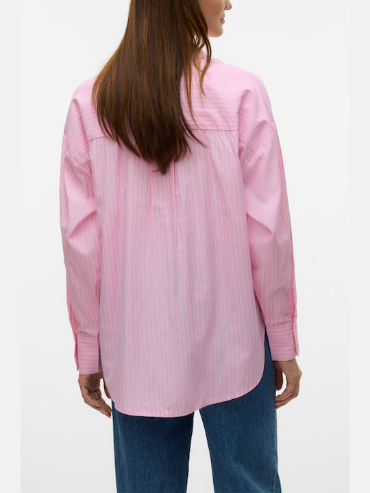 Vero Moda Women's Long Sleeve Shirt Pink