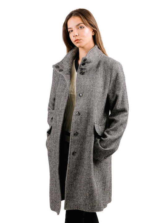 Passager Women's Coat with Buttons grey