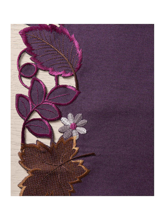 Silk Fashion Runner 19315 Purple 38x172cm