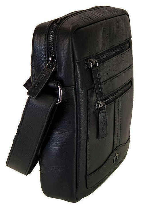 Leather Men's Bag Shoulder / Crossbody Black