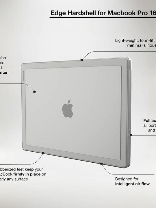 Incase Hardshell 16" σε Διάφανο χρώμα