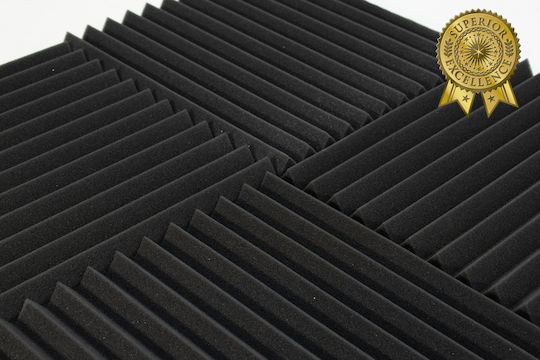 Ichopolis Sound Absorbing Panel 50 Pieces Wedge Design 30cm x 30cm x 25mm