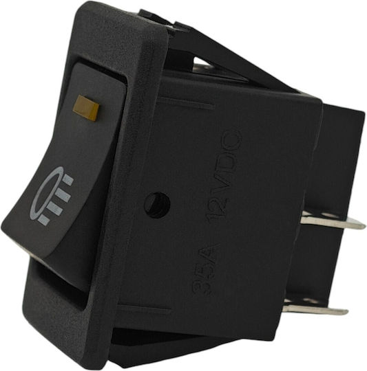Ein-Aus-Schalter LED Rastknopf 12V