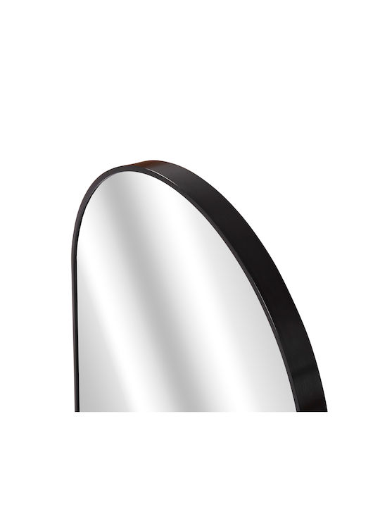 HomeMarkt Archer Wall Mirror Oval with Black Metallic Frame 79x60cm 1pcs