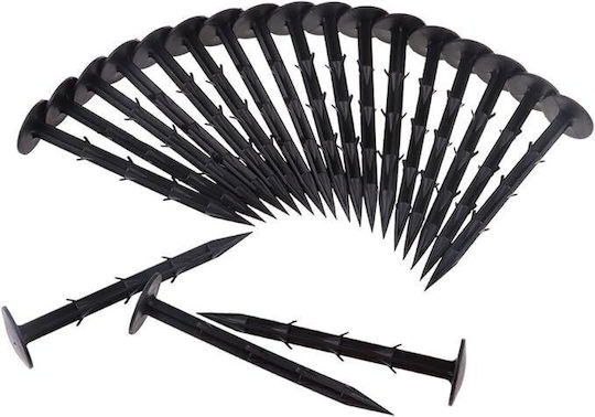 Set 100 Agrotextile Spinning Nails Zola Plastic Length 12.5 Cm Black