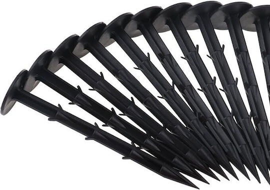 Set 100 Agrotextile Spinning Nails Zola Plastic Length 12.5 Cm Black