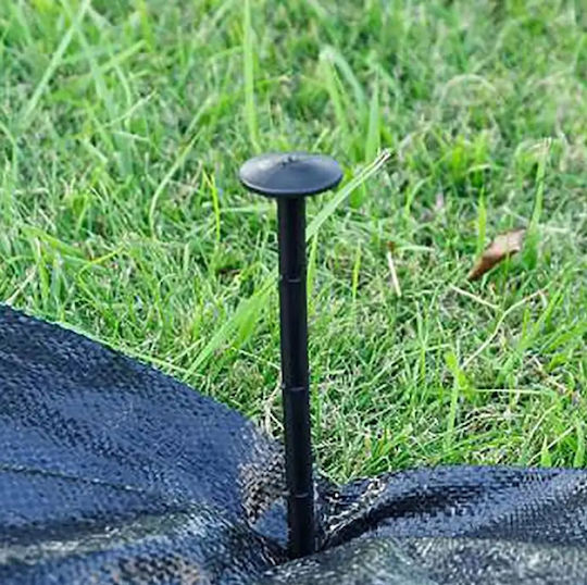 Set 100 Agrotextile Spinning Nails Zola Plastic Length 12.5 Cm Black