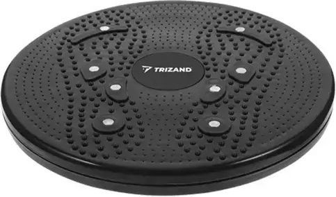 Trizand Balance Scheibe Schwarz 24.5x2.5cm mit Durchmesser 24.5cm 1Stück