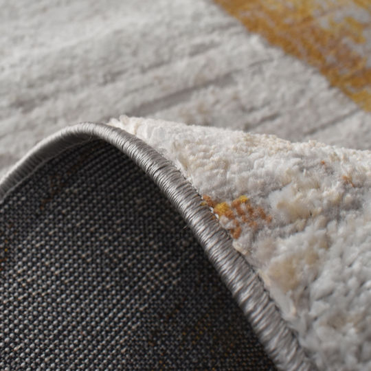 Saray Home Springs Σετ Μοντέρνα Χαλιά Κρεβατοκάμαρας Ιβουάρ-κίτρινο SPG07 SET 3τμχ