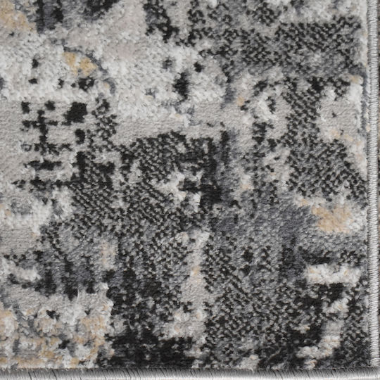 Saray Home Springs Modern Bedroom Rugs Set Ivory-Dark Grey SPG02 SET 3pcs