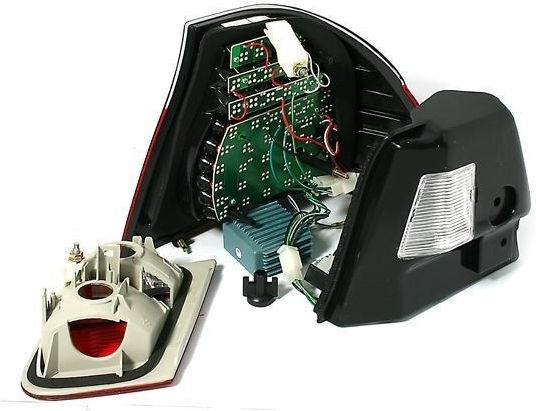 Rear LED Taillights BMW E46 Sedan 1998-2001 Chrome Set 2pcs