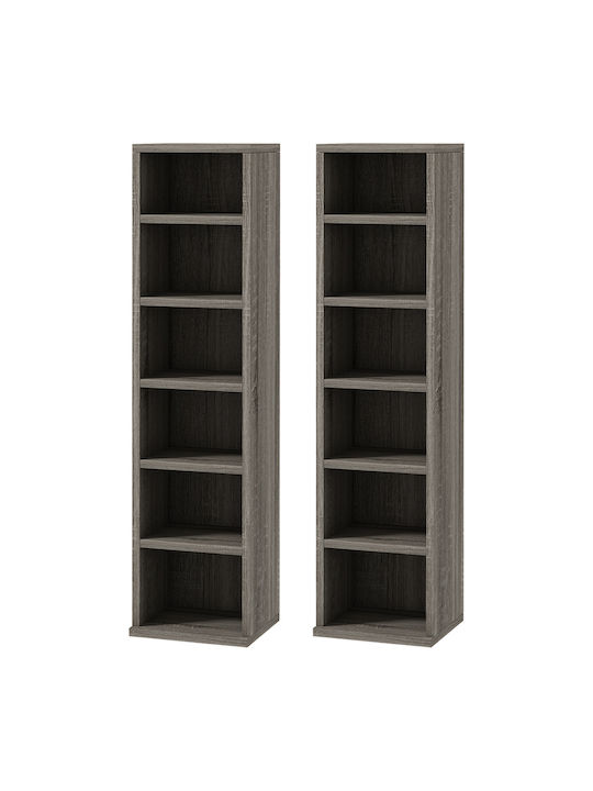 Βιβλιοθήκη Γκρι 21x22.5x88.5εκ.