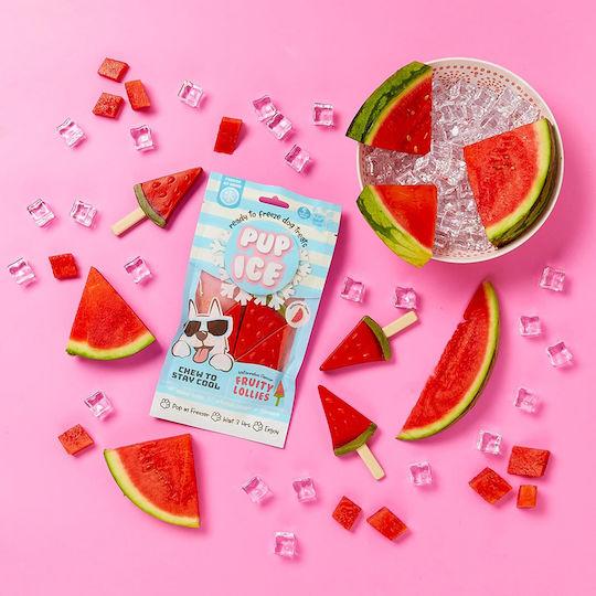 Pup Ice Wassermelone Leckerli für Hunde mit Huhn 90gr 3Stück