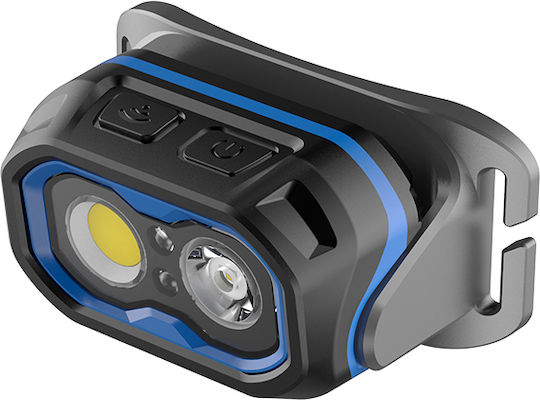 Bormann Rechargeable Headlamp LED IPX6 with Maximum Brightness 200lm Black
