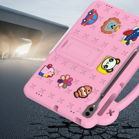 Durable Back Cover for Kids Pink Samsung Galaxy Tab S10 Plus