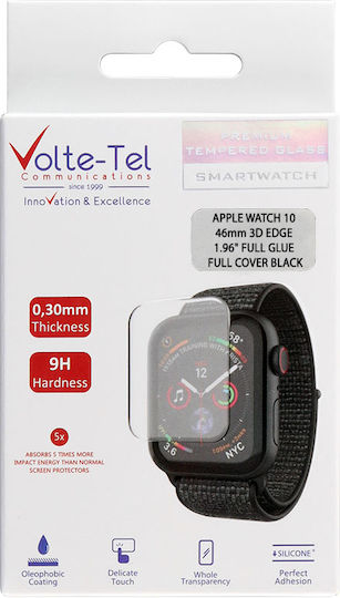 Volte-Tel Tempered Full Face Tempered Glass for the Apple Watch 10 46mm 1pcs 8374593