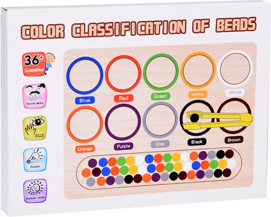 Jokomisiada Sorter Learning Colors Montessori Lernspiel Wissen aus Holz