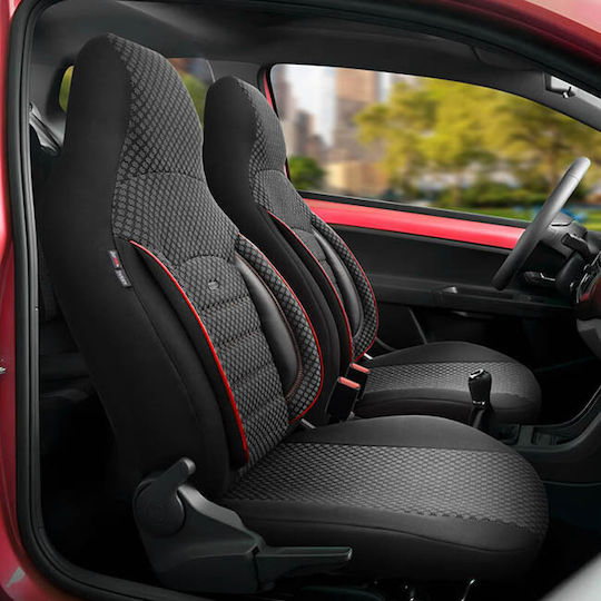 Auto Gs Σετ Καλύμματα Αυτοκινήτου 11τμχ Βαμβακερά Sport Μαύρα
