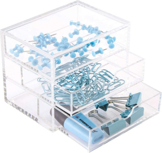 Osco Acrylic Small 3-Drawer Unit 7723