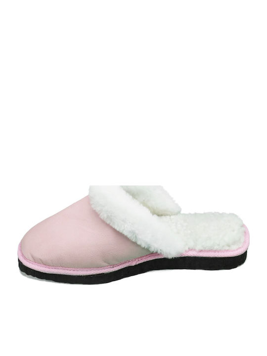 Anatomische Lederne Damen Hausschuhe Rosa