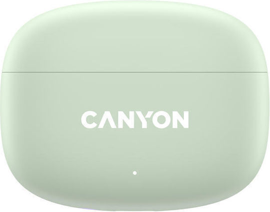 Canyon OnGo 9 In-ear Bluetooth Handsfree Ακουστικά με Θήκη Φόρτισης Πράσινα